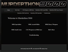 Tablet Screenshot of murderthon9000.com